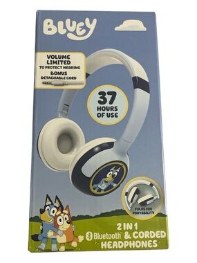 Kids Bluetooth & Corded Headphones — Bluey